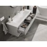 Mexen Orio armario de baño 140 cm con lavabo Vela, 2 cajones, gris mate/blanco mate - 91A10-14047-2-BFF62-W23M01