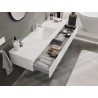 Mexen Orio meuble de salle de bain 160 cm avec lavabo Otis, 1 tiroir, blanc brillant - 91A10-16023-1-BF00-W18M00
