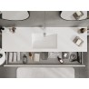 Mexen Orio mobile da bagno 160 cm con lavabo Otis, 1 cassetto, bianco lucido - 91A10-16023-1-BF00-W18M00