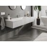 Mexen Orio meuble de salle de bains 160 cm avec lavabo Otis, 1 tiroir, gris mat/blanc mat - 91A10-16023-1-BF62-W18M01