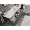 Mexen Orio armario de baño de 160 cm con lavabo Otis, 1 cajón, grafito mate/blanco mate - 91A10-16023-1-BF66-W18M01