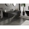 Mexen Orio mobile da bagno 160 cm con lavabo Otis, 1 cassetto, nero lucido/nero opaco - 91A10-16023-1-BF70-W18M71