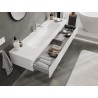 Mexen Orio meuble de salle de bain 160 cm avec lavabo Vela, 1 tiroir, blanc brillant - 91A10-16023-1-BF00-W23M00