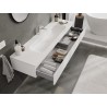 Mexen Orio Bathroom Cabinet 160 cm with Vela Basin, 1 Drawer, White Matte - 91A10-16023-1-BF01-W23M01