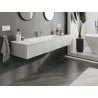Mexen Orio meuble de salle de bain 160 cm avec lavabo Vela, 1 tiroir, gris mat/blanc mat - 91A10-16023-1-BF62-W23M01
