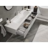Mexen Orio mobile da bagno 160 cm con lavabo Vela, 1 cassetto, grigio opaco/bianco opaco - 91A10-16023-1-BF62-W23M01