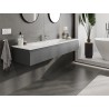 Mexen Orio armadietto da bagno 160 cm con lavabo Vela, 1 cassetto, grafite opaco/bianco opaco - 91A10-16023-1-BF66-W23M01