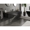 Mexen Orio armario de baño 160 cm con lavabo Vela, 1 cajón, negro brillo/negro mate - 91A10-16023-1-BF70-W23M71