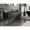 Mexen Orio vannitoakapp 160 cm valamu Vela, 1 sahtel, must matt - 91A10-16023-1-BF71-W23M71