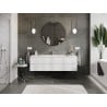 Mexen Orio bathroom cabinet 160 cm with sink Otis, 2 drawers, white mat - 91A10-16047-2-BFF01-W18M01