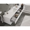 Mexen Orio meuble de salle de bains 160 cm avec lavabo Otis, 2 tiroirs, blanc mat - 91A10-16047-2-BFF01-W18M01