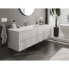 Mexen Orio mobile bagno 160 cm con lavabo Otis, 2 cassetti, grigio opaco/bianco opaco - 91A10-16047-2-BFF62-W18M01