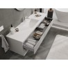 Mexen Orio mobile bagno 160 cm con lavabo Otis, 2 cassetti, grigio opaco/bianco opaco - 91A10-16047-2-BFF62-W18M01
