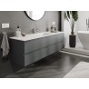 Mexen Orio mobile bagno 160 cm con lavabo Otis, 2 cassetti, grafite opaco/bianco opaco - 91A10-16047-2-BFF66-W18M01