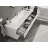 Mexen Orio mobile da bagno 160 cm con lavabo Vela, 2 cassetti, bianco lucido - 91A10-16047-2-BFF00-W23M00