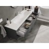 Mexen Orio meuble de salle de bains 160 cm avec lavabo Vela, 2 tiroirs, graphite mat / blanc mat - 91A10-16047-2-BFF66-W23M01