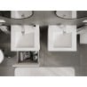 Mexen Rivel vannitoakapp 50 cm valamu Otis, 1 sahtel, sooniline, valge matt - 91A20-05047-1-BF01-W18M01