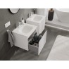 Mexen Rivel mobile bagno 50 cm con lavabo Vela, 1 cassetto, scanalato, bianco opaco - 91A20-05047-1-BF01-W23M01
