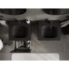 Mexen Rivel vannitoakapp 50 cm koos Vela valamuga, 1 sahtel, soonik, must matt - 91A20-05047-1-BF71-W23M71