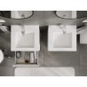 Mexen Rivel vannitoakapp 50 cm koos Otise kraanikausiga, 2 sahtlit, sooniline, valge matt - 91A20-05047-2-BFF01-W18M01