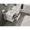 Mexen Rivel armario de baño 50 cm con lavabo Vela, 2 cajones, acanalado, blanco mate - 91A20-05047-2-BFF01-W23M01