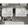 Mexen Rivel 60 cm vannitoakapp Otis valamu, 2 sahtlit, soonikkoes, valge matt - 91A20-06047-2-BFF01-W18M01