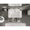 Mexen Rivel armario de baño 70 cm con lavabo Otis, 1 cajón, ranurado, blanco mate - 91A20-07023-1-BF01-W18M01