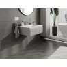 Mexen Rivel mobiletto da bagno 70 cm con lavabo Otis, 1 cassetto, scanalato, grigio opaco/bianco opaco