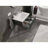 Mexen Rivel vannituba 70 cm kraanikausiga Vela, 1 sahtel, soonitud, grafiit matt/valge matt - 91A20-07023-1-BF66-W23M01