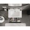 Mexen Rivel armario de baño de 70 cm con lavabo Vela, 1 cajón, ranurado, grafito mate/blanco mate - 91A20-07023-1-BF66-W23M01