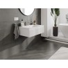 Mexen Rivel badkamerkast 80 cm met wastafel Otis, 1 lade, gegroefd, wit mat - 91A20-08023-1-BF01-W18M01