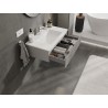 Mexen Rivel szafka łazienkowa 80 cm z umywalką Otis, 1 szuflada, ryflowana , szara mat/biała mat - 91A20-08023-1-BF62-W18M01
