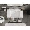 Mexen Rivel armario de baño de 80 cm con lavabo Otis, 1 cajón, estriado, grafito mate/blanco mate - 91A20-08023-1-BF66-W18M01