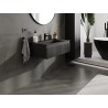 Mexen Rivel vannitoakapp 80 cm koos Otise valamuga, 1 sahtel, soonikkoes, must matt - 91A20-08023-1-BF71-W18M71