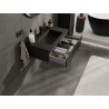 Mexen Rivel vannitoakapp 80 cm koos Otise valamuga, 1 sahtel, soonikkoes, must matt - 91A20-08023-1-BF71-W18M71