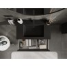 Mexen Rivel vannitoakapp 80 cm koos Otise valamuga, 1 sahtel, soonikkoes, must matt - 91A20-08023-1-BF71-W18M71
