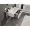 Mexen Rivel szafka łazienkowa 80 cm z umywalką Vela, 1 szuflada, ryflowana , biała mat - 91A20-08023-1-BF01-W23M01
