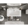 Mexen Rivel vannitoakapp 80 cm koos Vela valamuga, 2 sahtlit, soonikkoes , valge matt - 91A20-08047-2-BFF01-W23M01