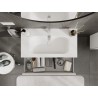 Mexen Rivel vannitoakapp 90 cm kraanikausiga Vela, 1 sahtel, soonikuga, valge matt - 91A20-09023-1-BF01-W23M01