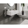 Mexen Rivel meuble de salle de bain 100 cm avec lavabo Otis, 1 tiroir, rainuré, blanc mat - 91A20-10023-1-BF01-W18M01