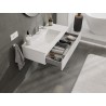 Mexen Rivel vannitoakapp 100 cm valamu Otis, 1 sahtel, sooneline, valge matt - 91A20-10023-1-BF01-W18M01