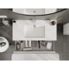 Mexen Rivel vannitoakapp 100 cm valamu Otis, 1 sahtel, sooneline, valge matt - 91A20-10023-1-BF01-W18M01