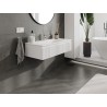 Mexen Rivel 100 cm Bathroom Cabinet with Vela Sink, 1 Drawer, Grooved, White Matt - 91A20-10023-1-BF01-W23M01