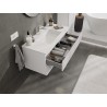 Mexen Rivel armario de baño 100 cm con lavabo Otis, 2 cajones, acanalado, blanco mate - 91A20-10047-2-BFF01-W18M01