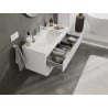 Mexen Rivel vannitoakapp 100 cm valamu Otisega, 2 sahtlit, sooniline, valge matt - 91A20-10047-2-BFF01-W18M01