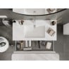 Mexen Rivel vannitoakapp 100 cm valamu Otisega, 2 sahtlit, sooniline, valge matt - 91A20-10047-2-BFF01-W18M01