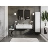 Mexen Rivel armario de baño 120 cm con lavabo Otis, 1 cajón, acanalado, blanco mate - 91A20-12023-1-BF01-W18M01