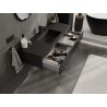 Mexen Rivel vannitoakapp 120 cm valamu Otis, 1 sahtel, sooniline, must matt - 91A20-12023-1-BF71-W18M71