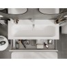 Mexen Rivel vannitoakapp 120 cm valamu Vela, 1 sahtel, soonik , valge matt - 91A20-12023-1-BF01-W23M01
