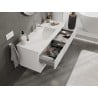 Mexen Rivel mobile da bagno 120 cm con lavabo Otis, 2 cassetti, scanalato, bianco opaco - 91A20-12047-2-BFF01-W18M01